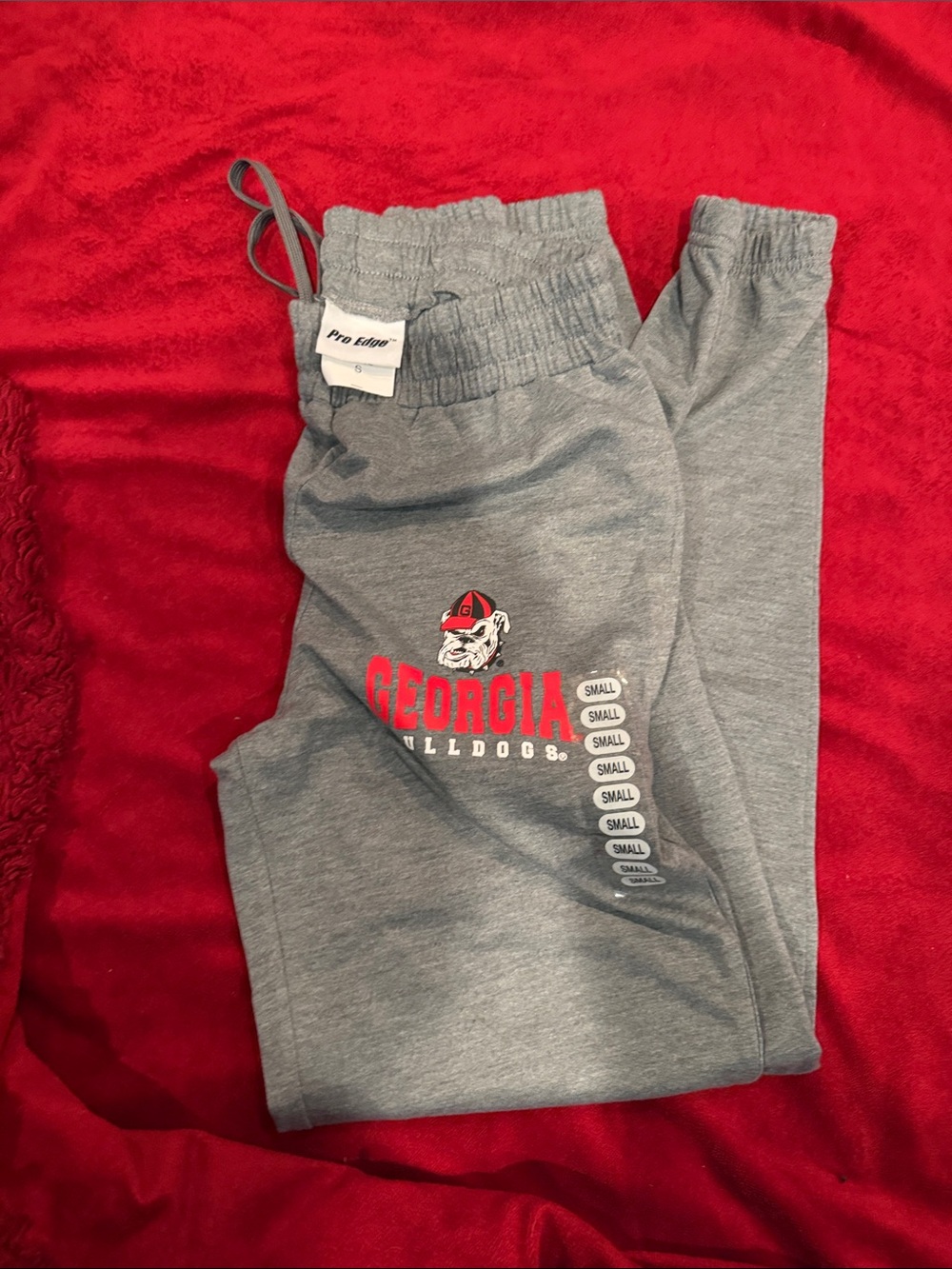 Georgia Bulldogs Gray Jogger Bottoms